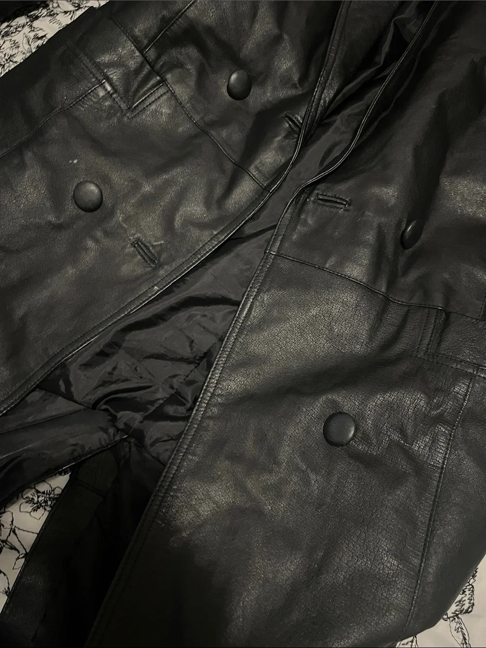Men’s/ Women’s  Black Leather Jacket